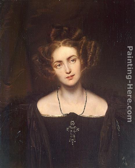 Portrait of Henrietta Sontag painting - Paul Delaroche Portrait of Henrietta Sontag art painting